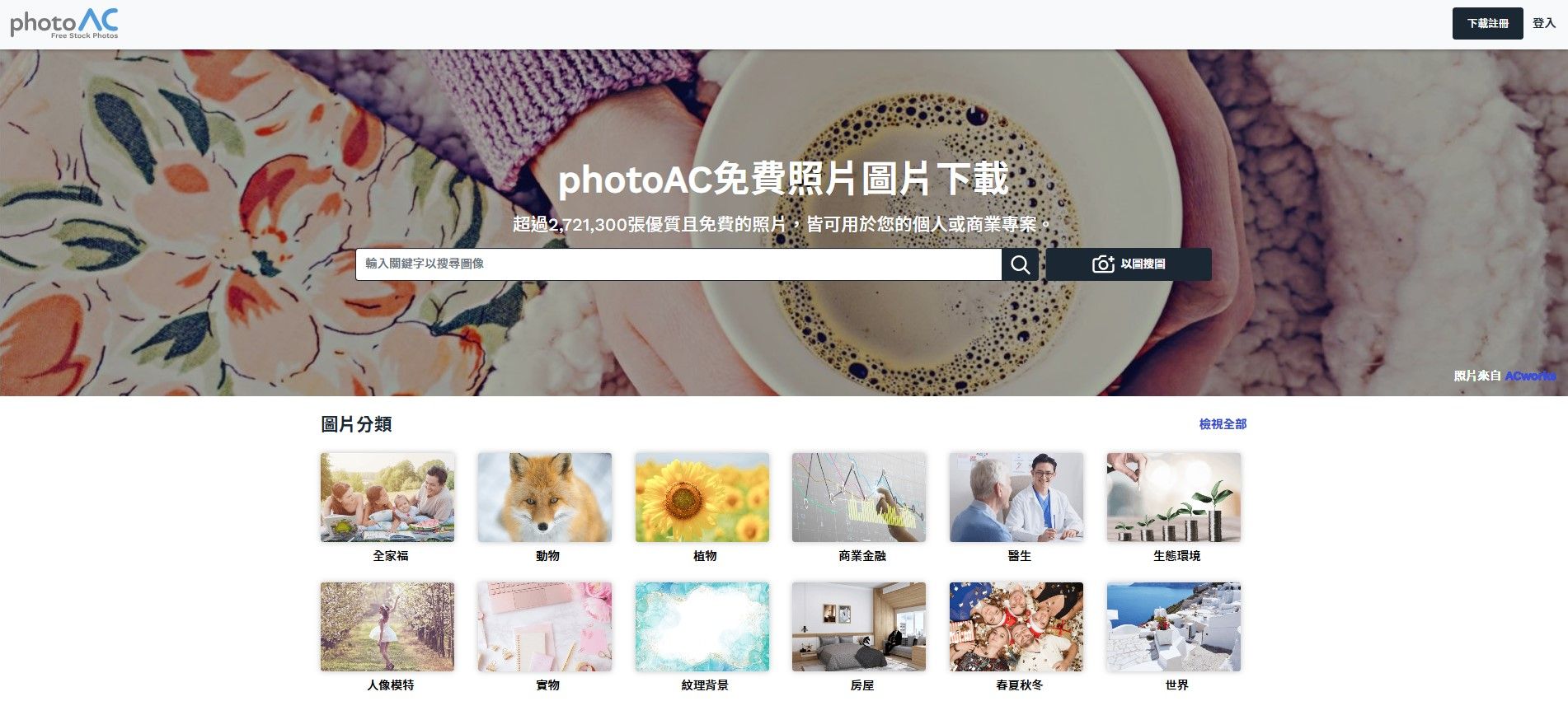 免費日本人物圖庫網站Photo AC